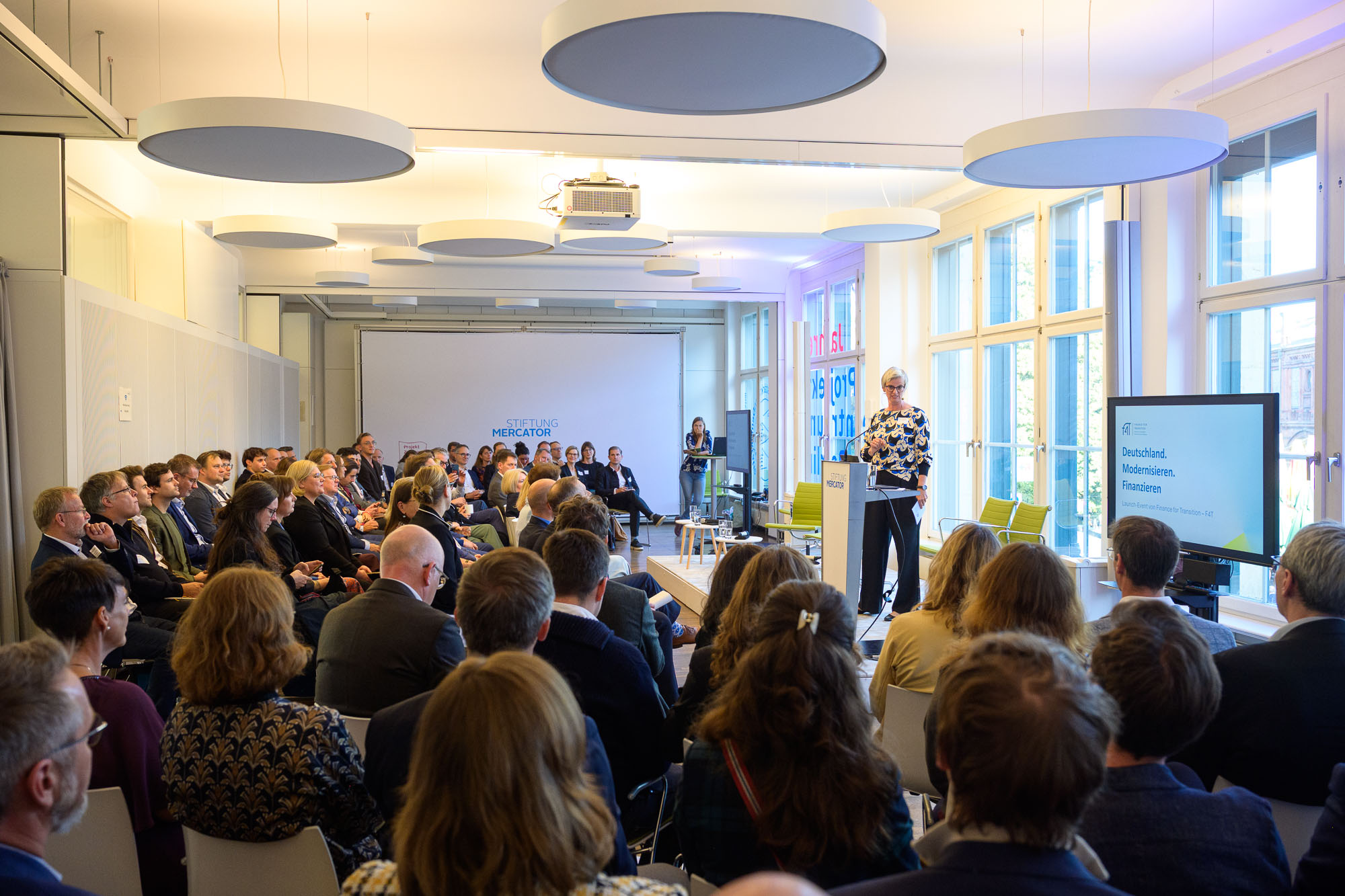 Silke Stremlau spricht auf dem F4T Launch Event im PZB